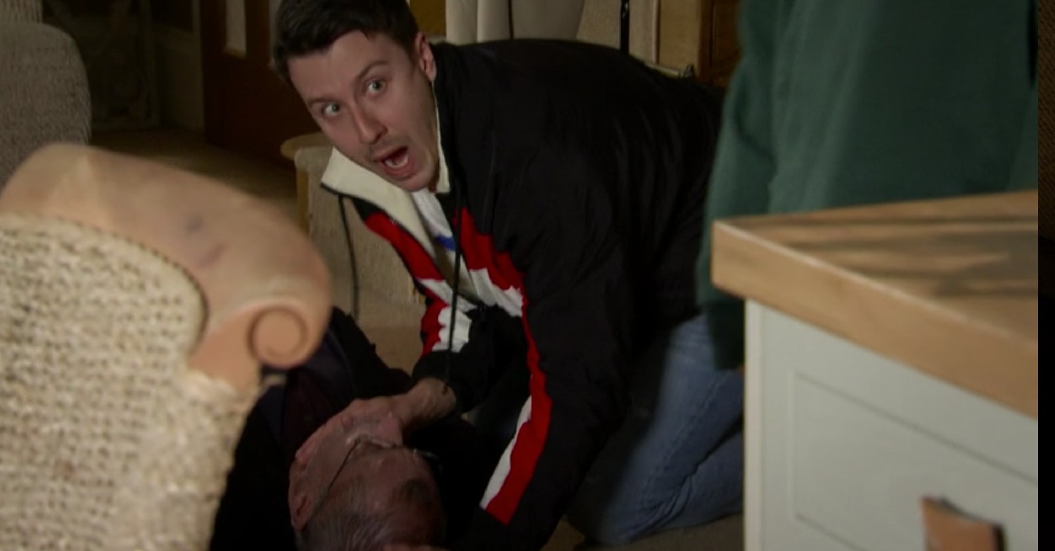 coronation street Ryan desperately tried to save Hashim while Alya and Zeedan did nothing (Credit: ITV)