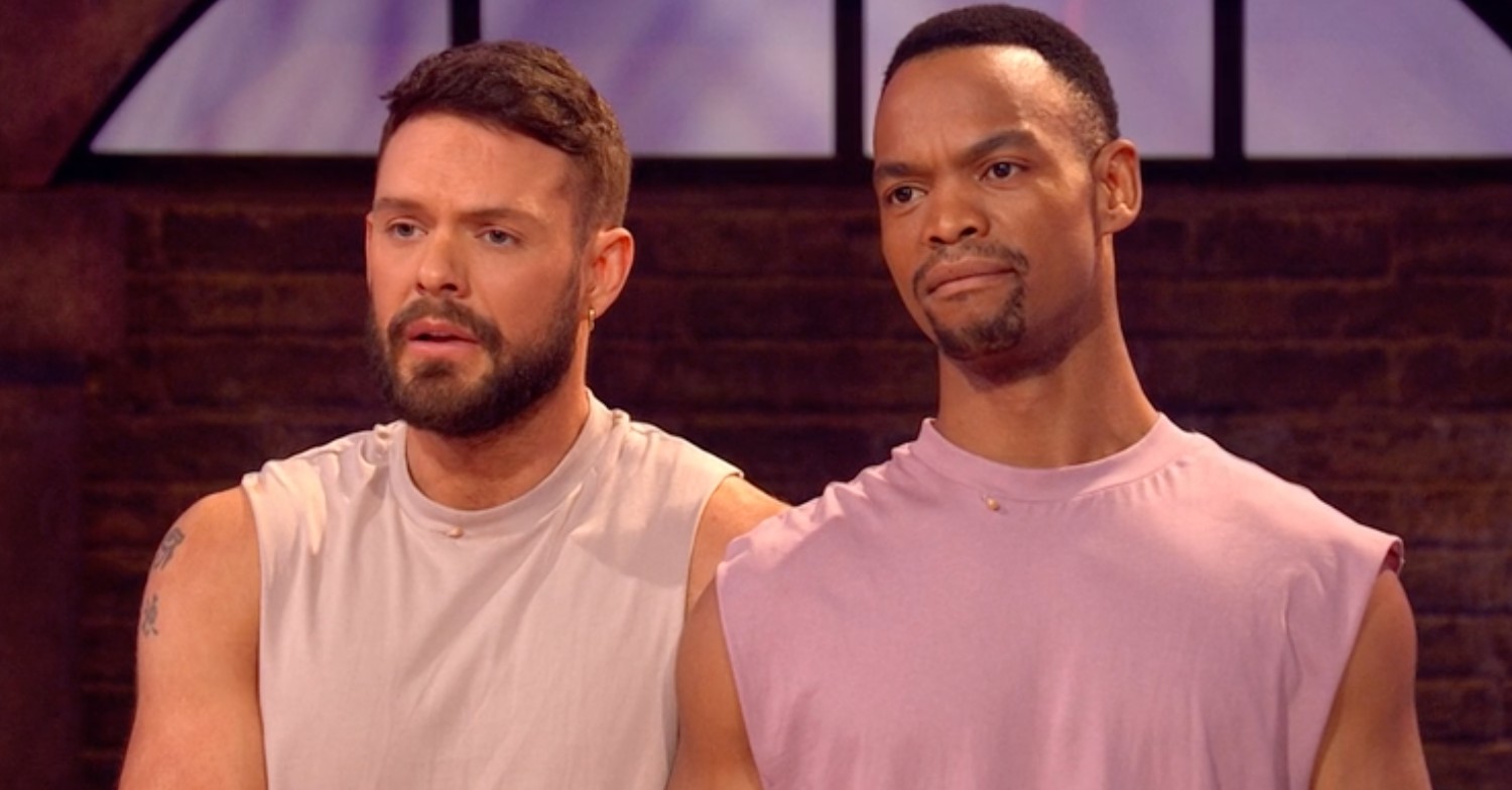 John and Johannes looked crushed by the Strictly feedback from Craig Revel Horwood (Credit: BBC)