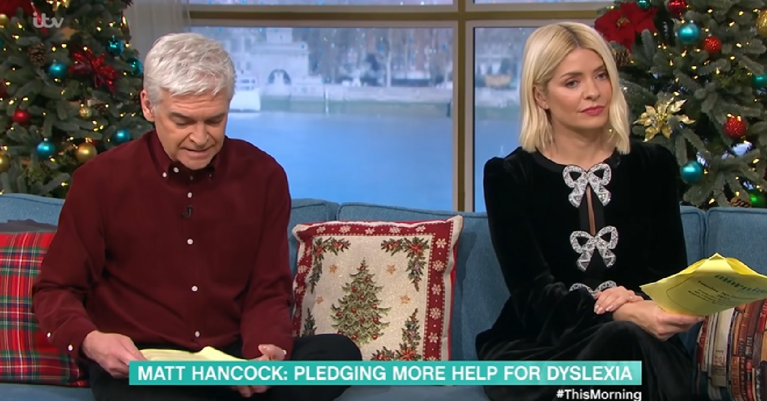 Phillip Schofield and Holly interview Matt Hancock on This Morning