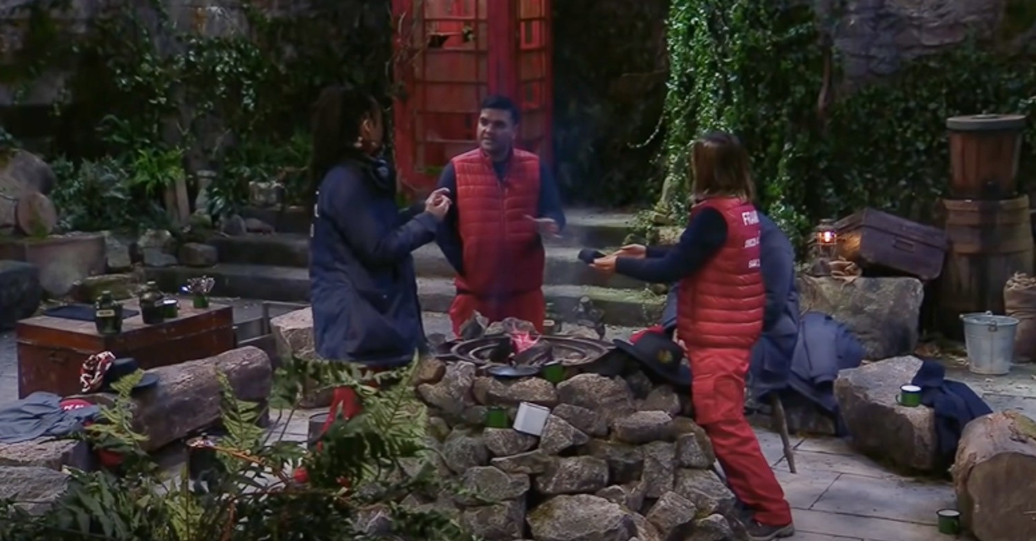 Naughty Boy and Frankie Bridge argue on I'm A Celebrity
