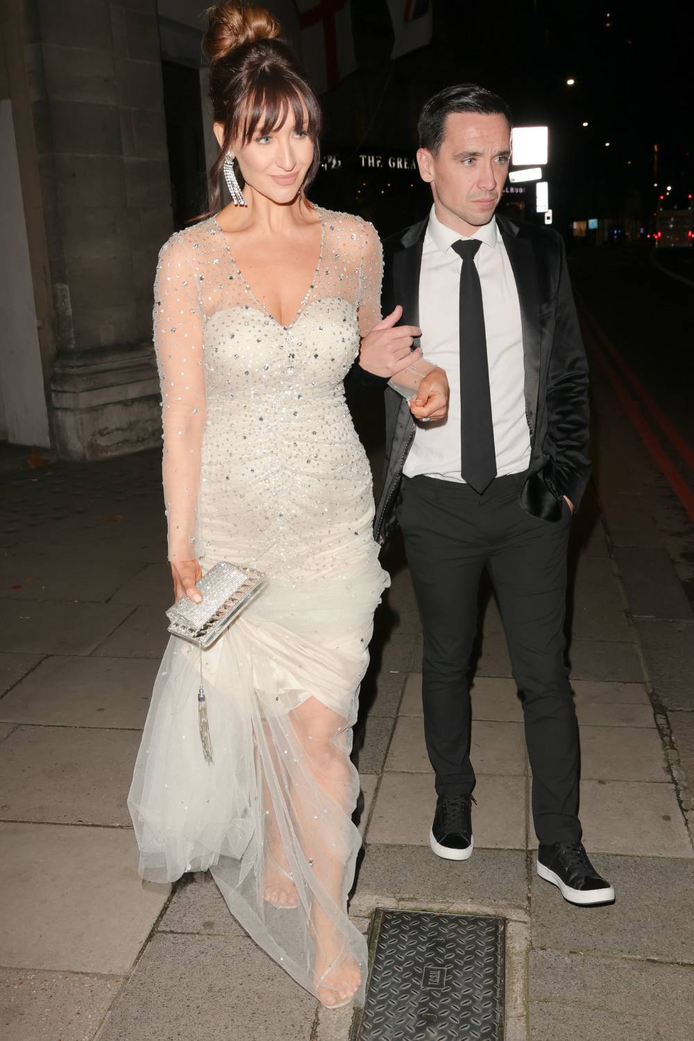 Catherine Tyldesley pictured in October, a few weeks after announcing she will have a second baby