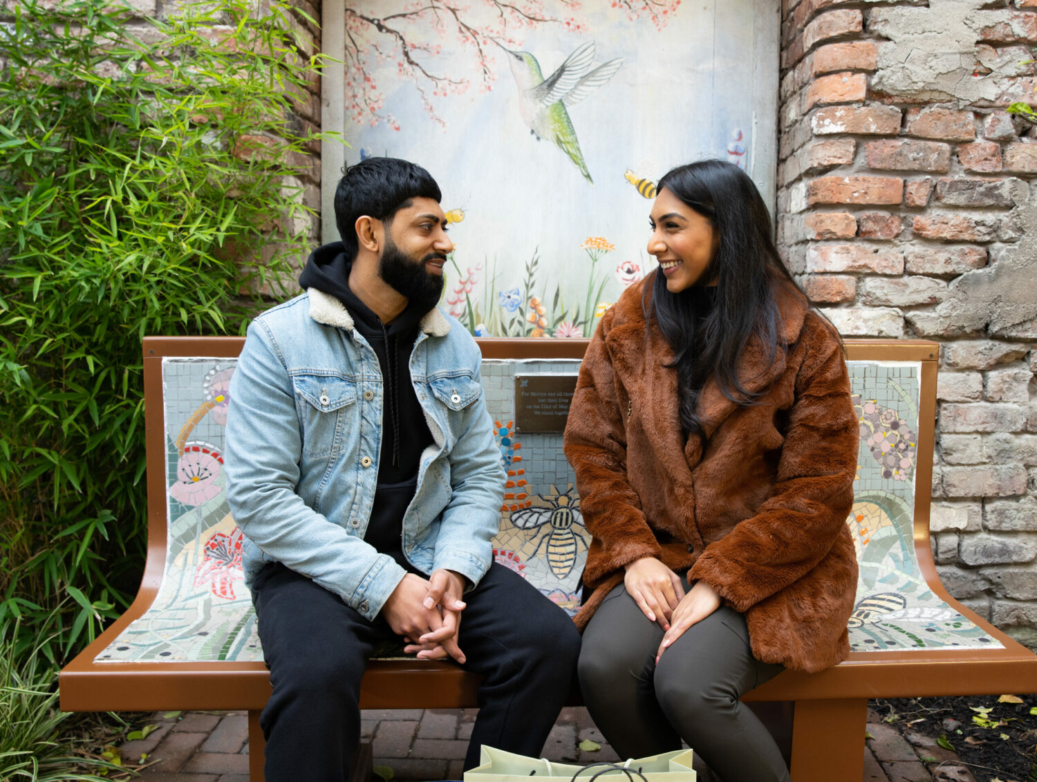 Coronation Street Zeedan and Marrium admit they are still in love with each other while sitting on a bench and want to give their marriage another chance