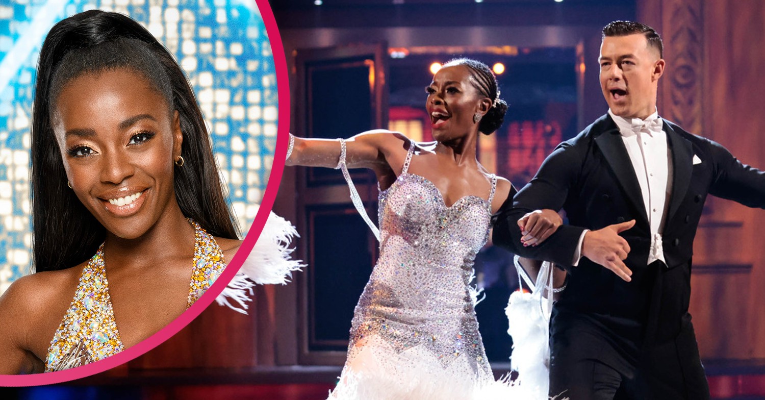 AJ Odudu has sustained an injury and is on crutches before the Strictly final