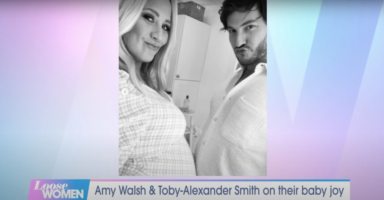 Amy Walsh announced that she was expecting a baby