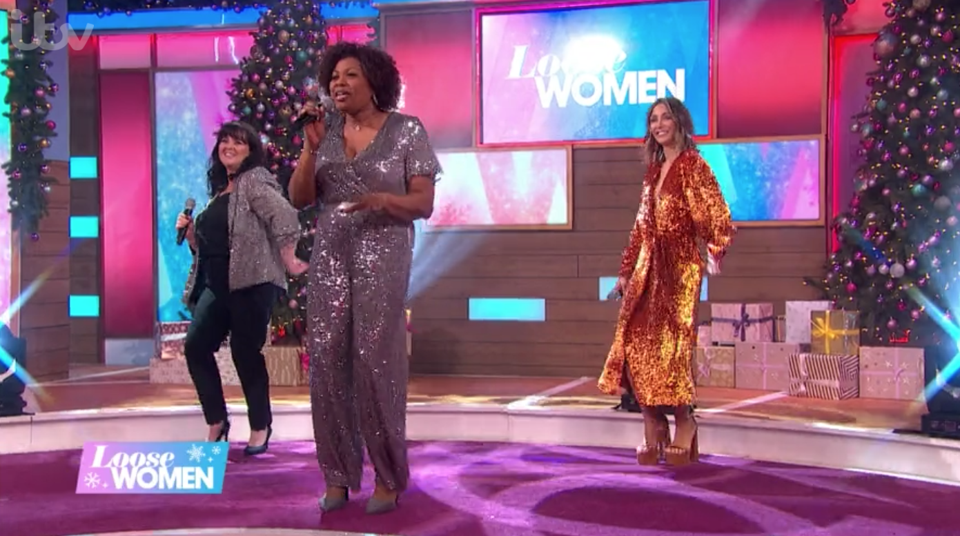 Loose Women viewers were divided after Frankie, Coleen and Brenda sung a festive tune