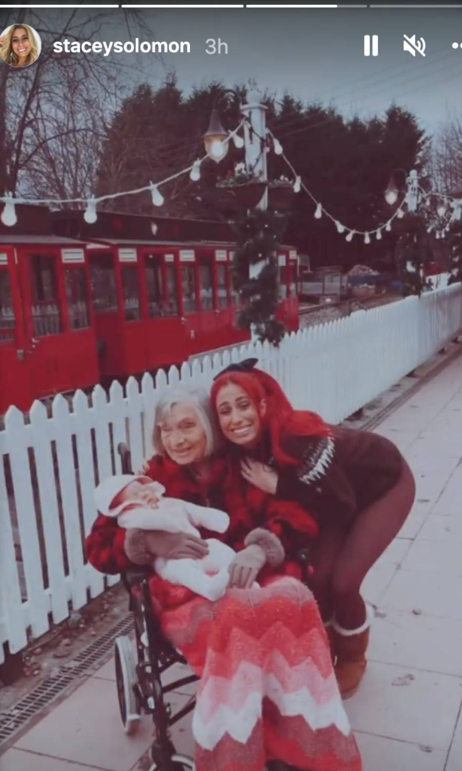 Stacey also treated her grandma to a trip with baby Rose