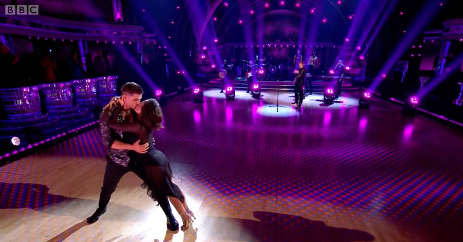 Janette Manrara and Aljaz Skorjanec dance