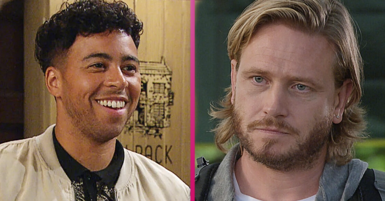 Matthew Wolfenden has been seen on the Emmerdale set amid an alleged race row that has seen co-star Aaron Anthony reportedly quit