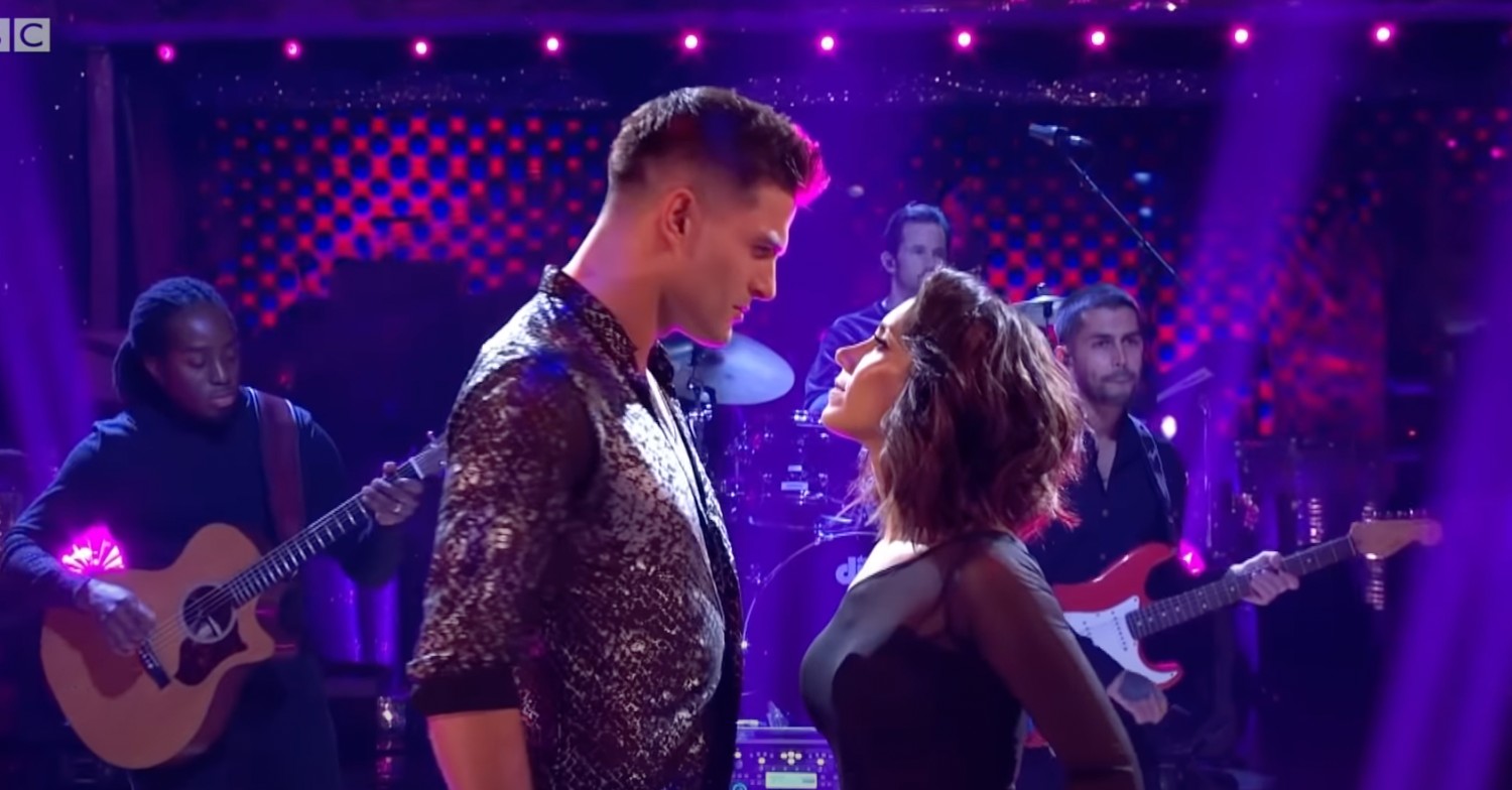 Ed Sheeran Janette Manrara and Ajaz on Strictly Final