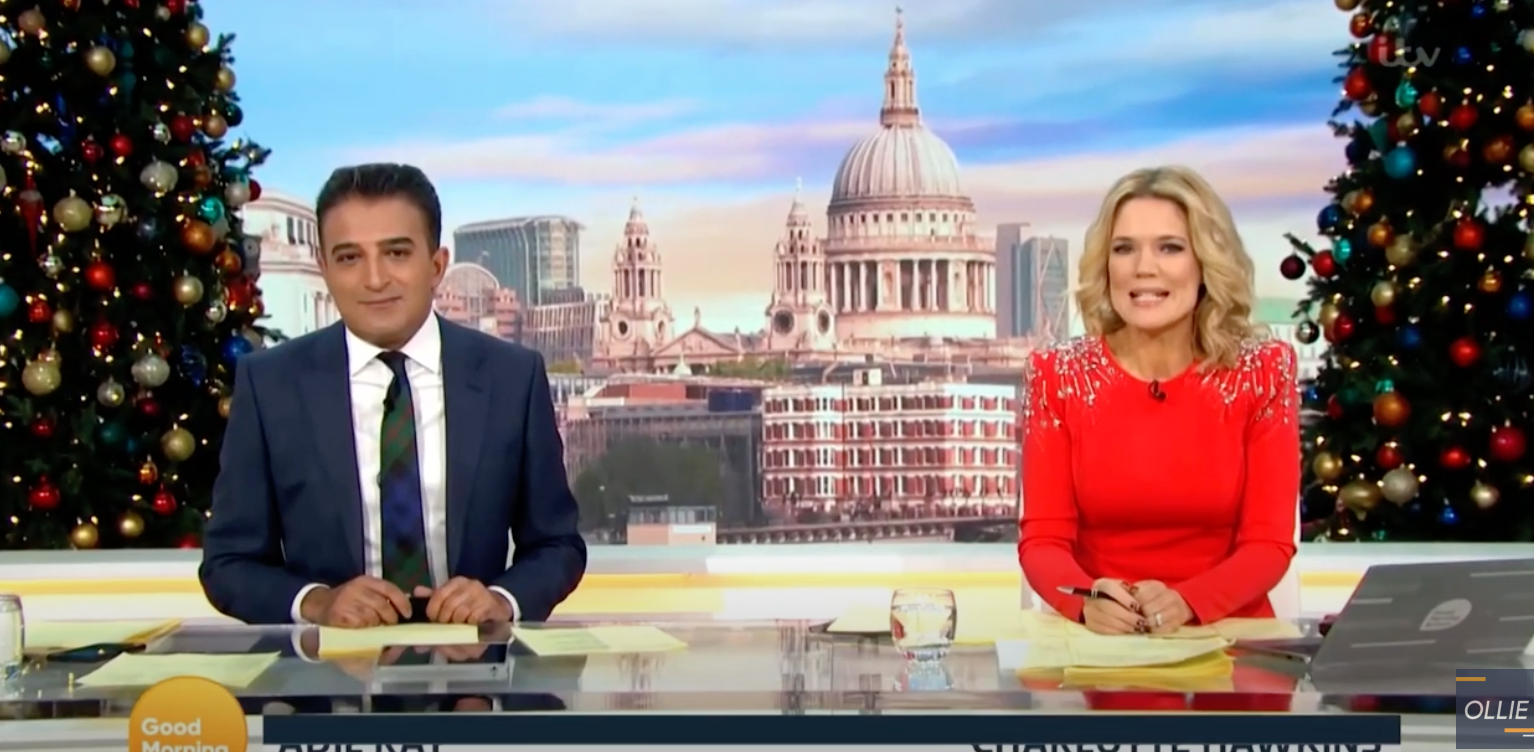 Adil Ray and Charlotte Hawkins on GMB