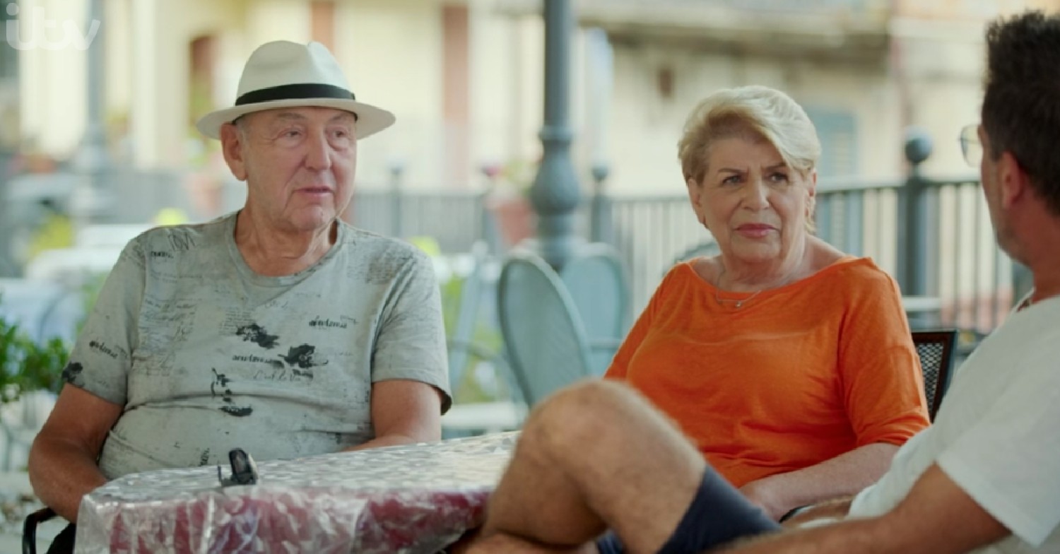 Gino D'Acampo with his wife parents on Gino’s Italian Family 
