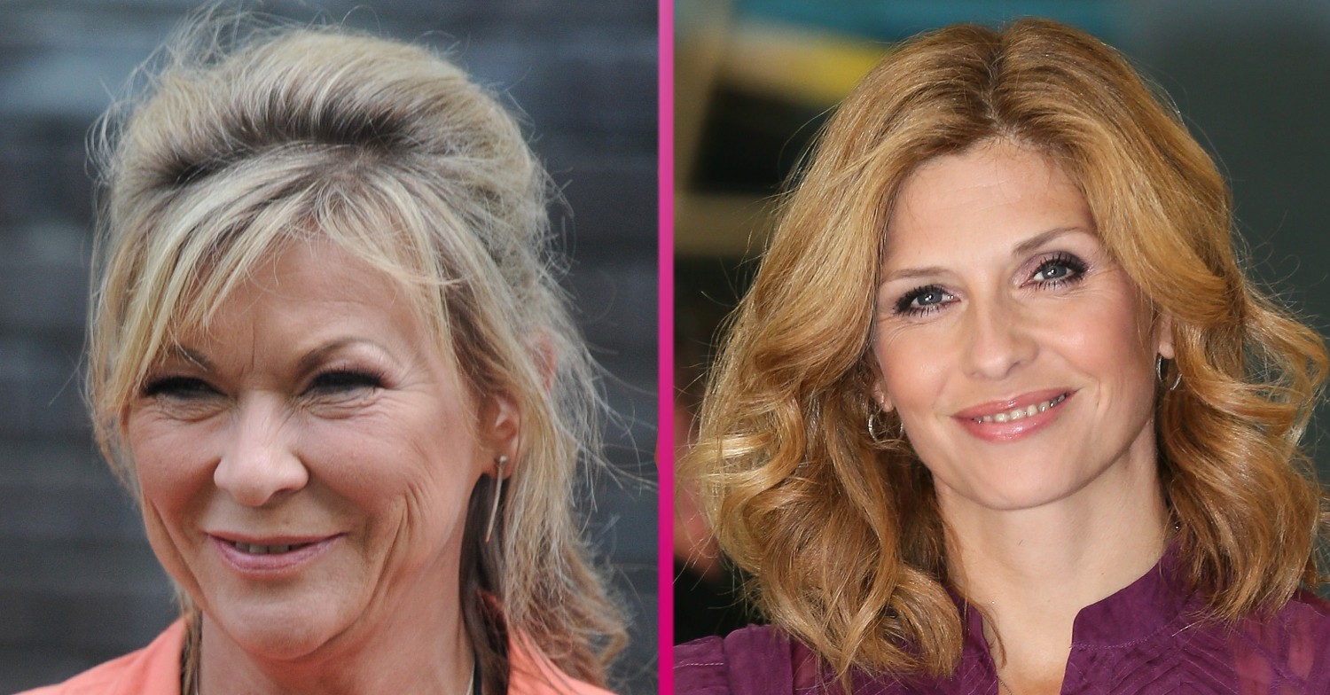 Claire King and Samantha Giles from Emmerdale comp