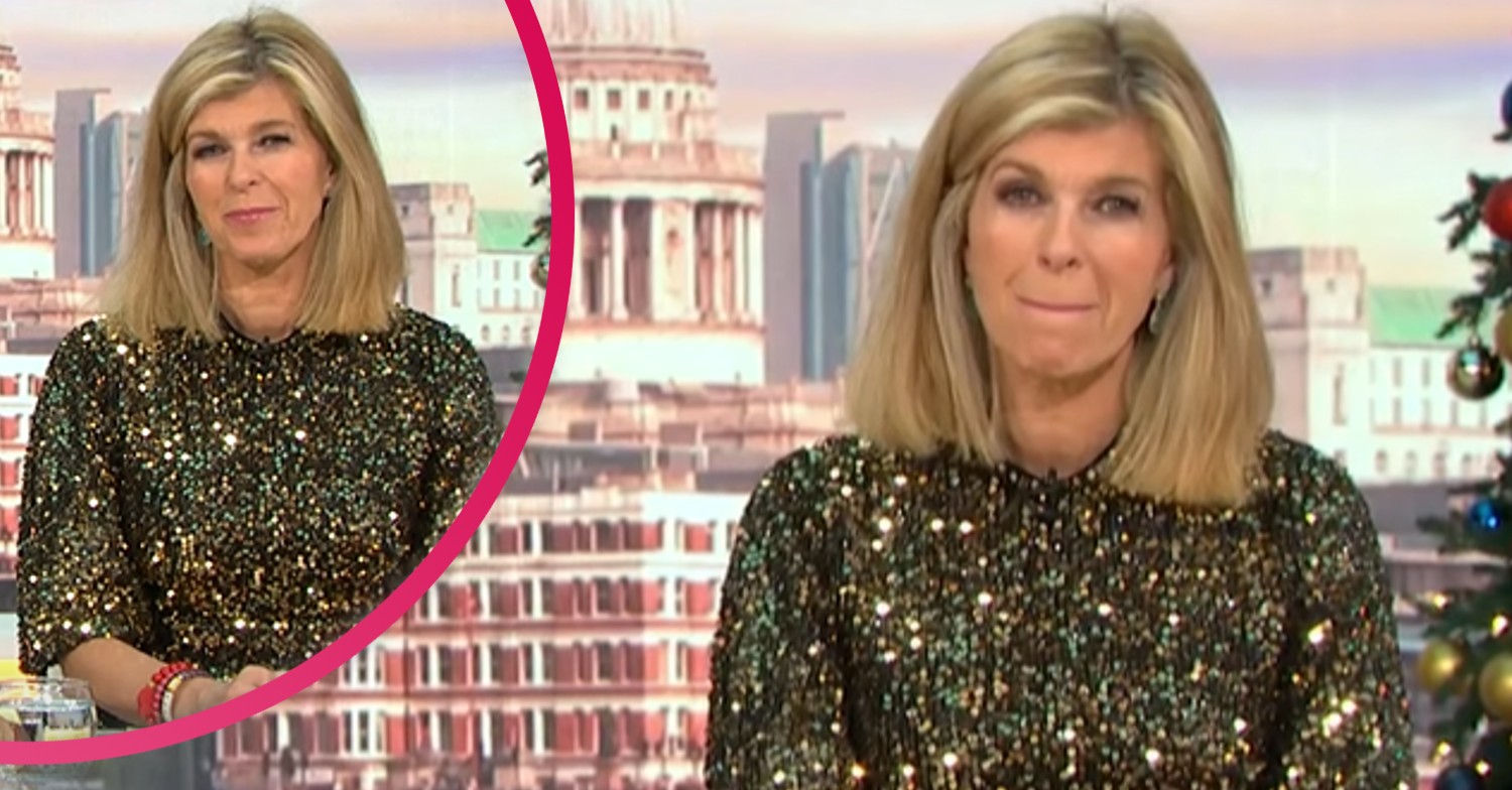 Kate Garraway in sparkly dress on GMB