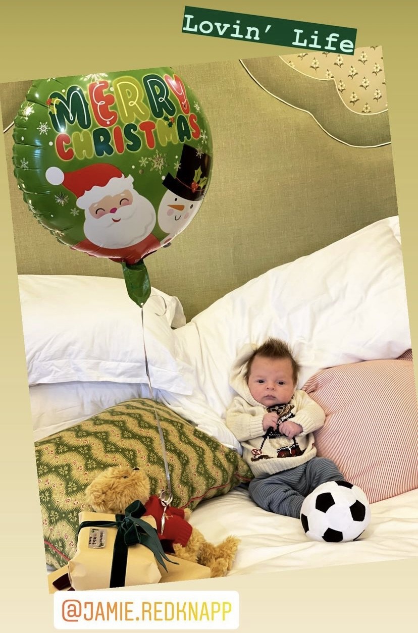 Jamie Redknapp first Christmas with baby son