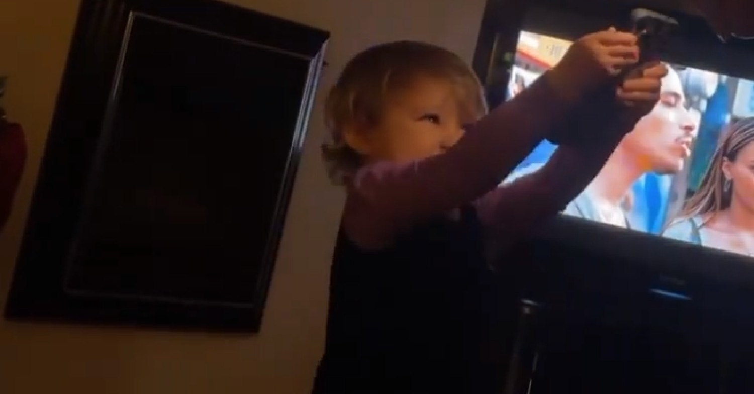 Tom Parker's daughter Aurelia at Christmas 2021