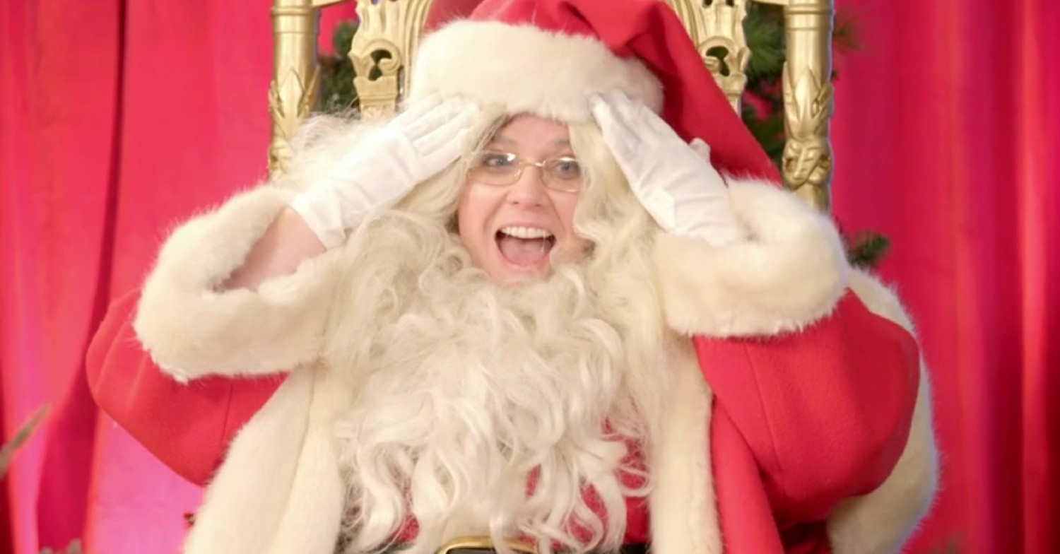 the chase star Jenny Ryan on in for a penny as santa