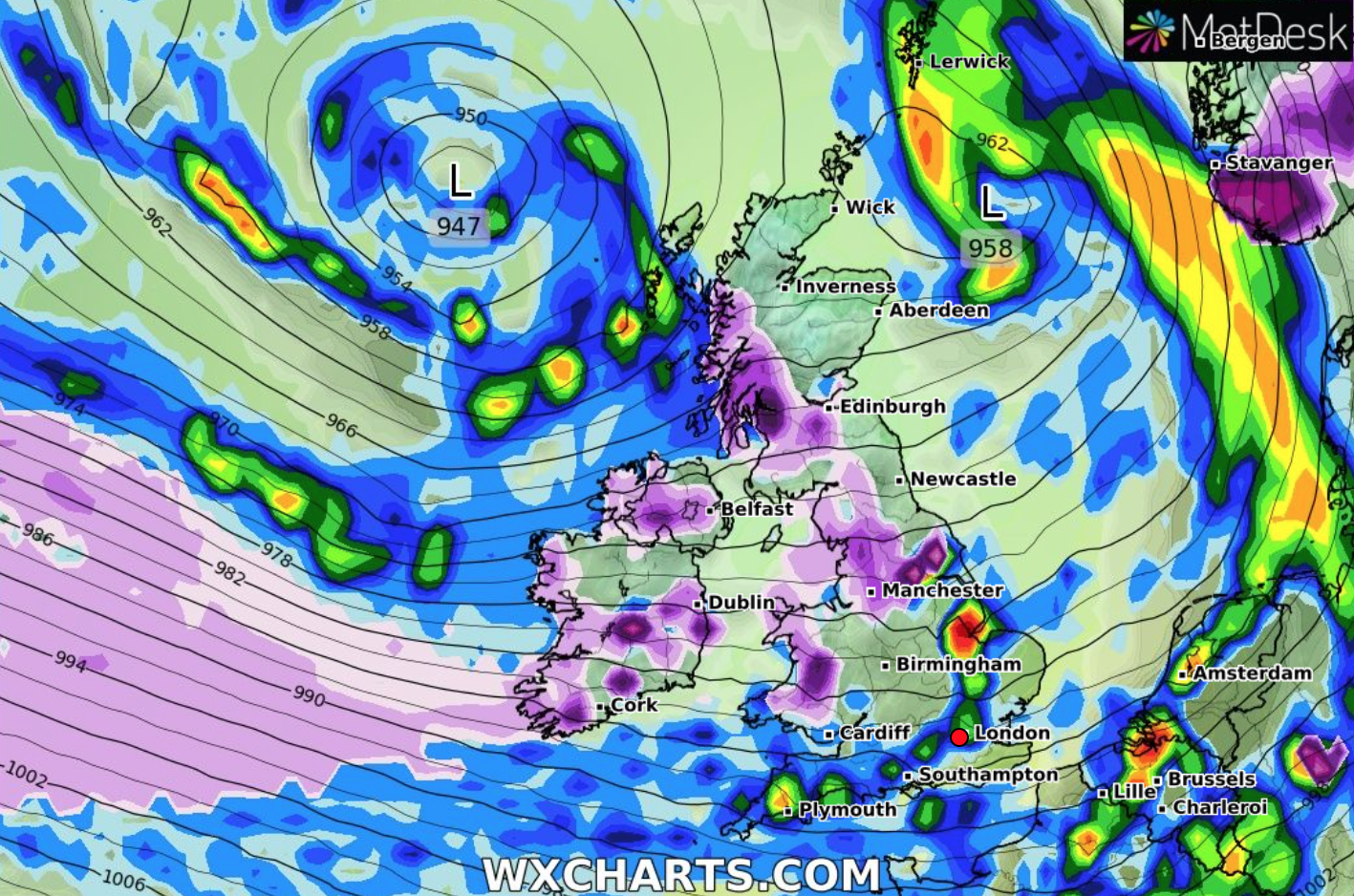 The UK weather is set to turn wintry in January with a 'snowbomb' hitting Britain