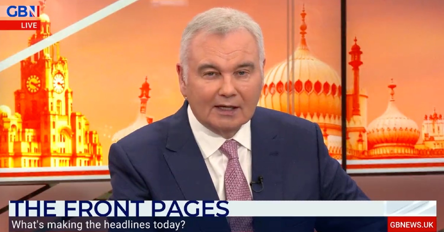 Eamonn Holmes presenting on GB News