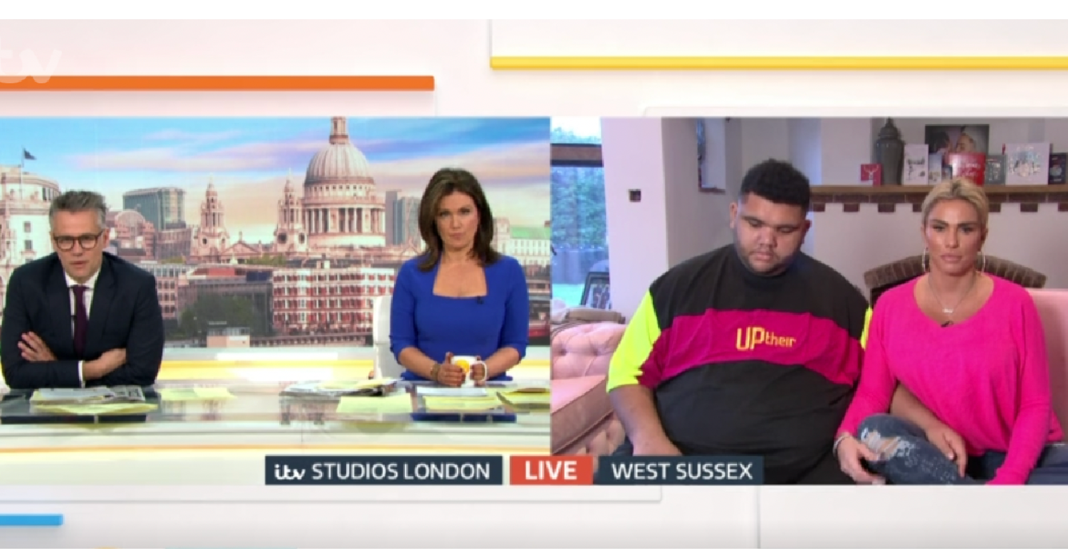 Katie Price and Harvey on GMB