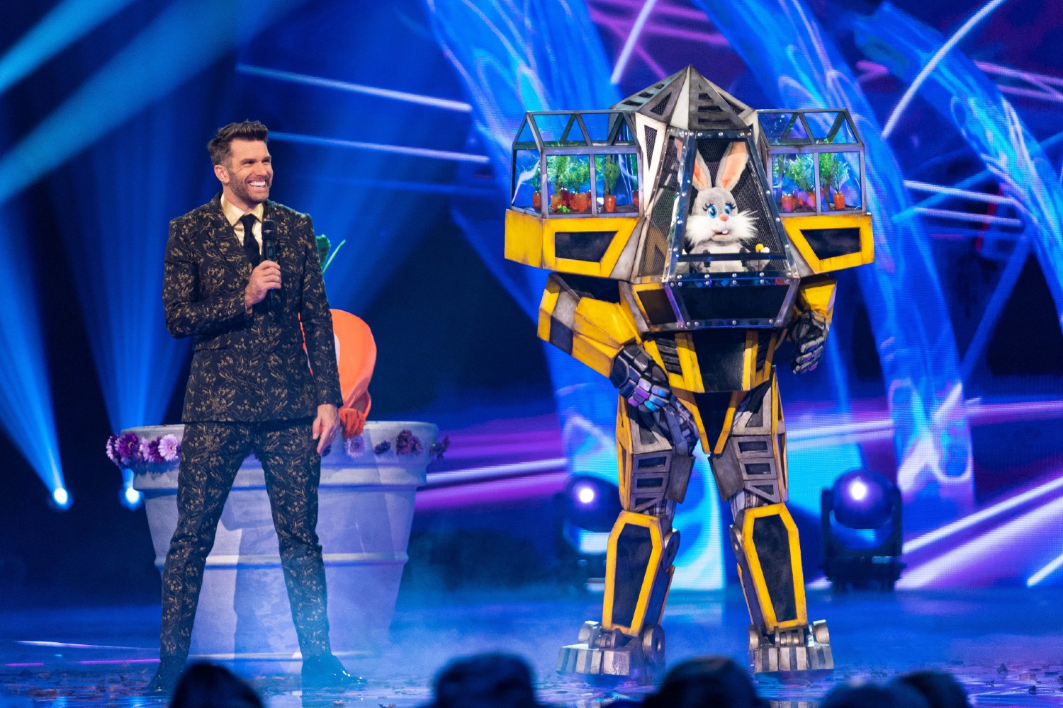 The Masked Singer Joel Dommet and Robobunny