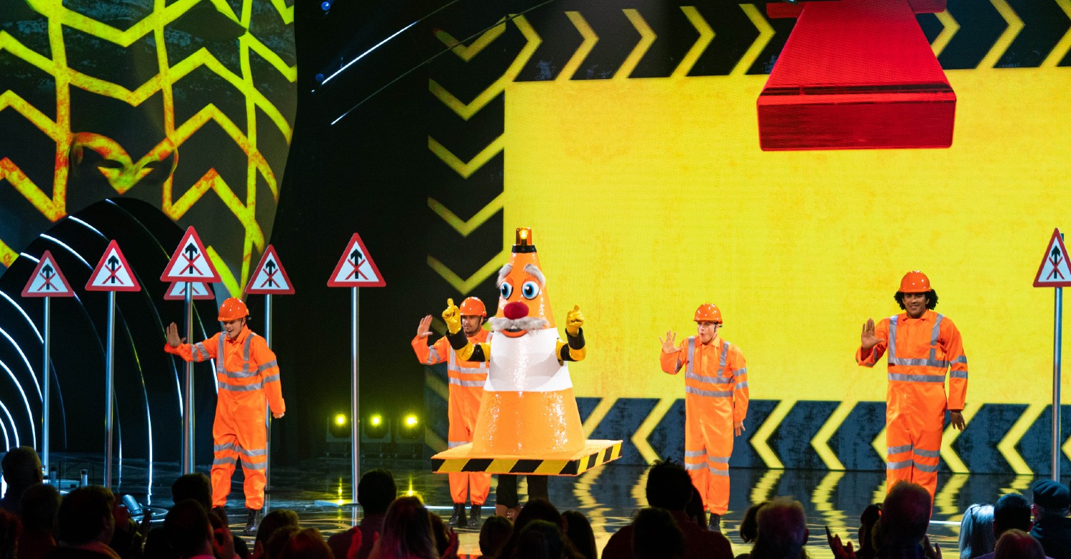 Traffic Cone wows on The Masked Singer with lively performance