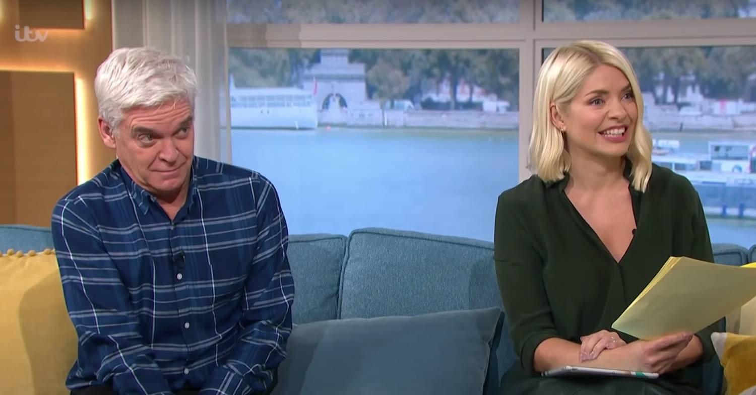 Phillip and Holly Willoughby on this morning