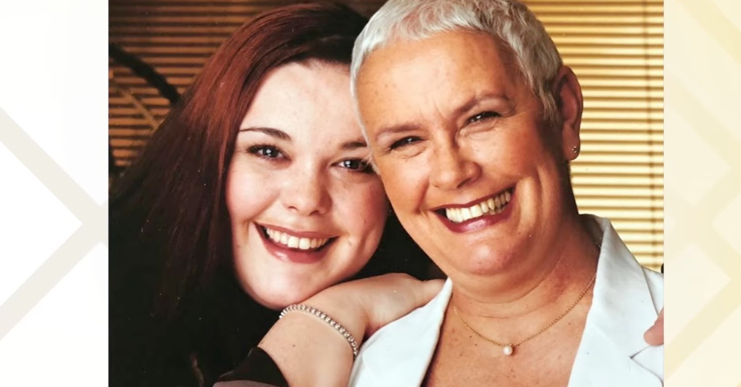 Lisa Riley and her late mum Cath
