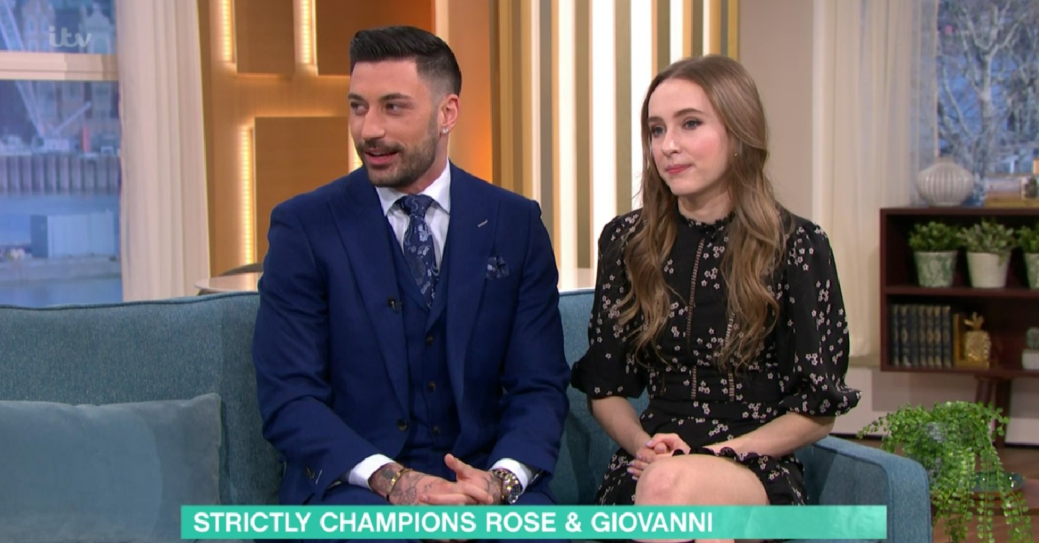 Holly Willoughby talking to Rose and Giovanni on This Morning