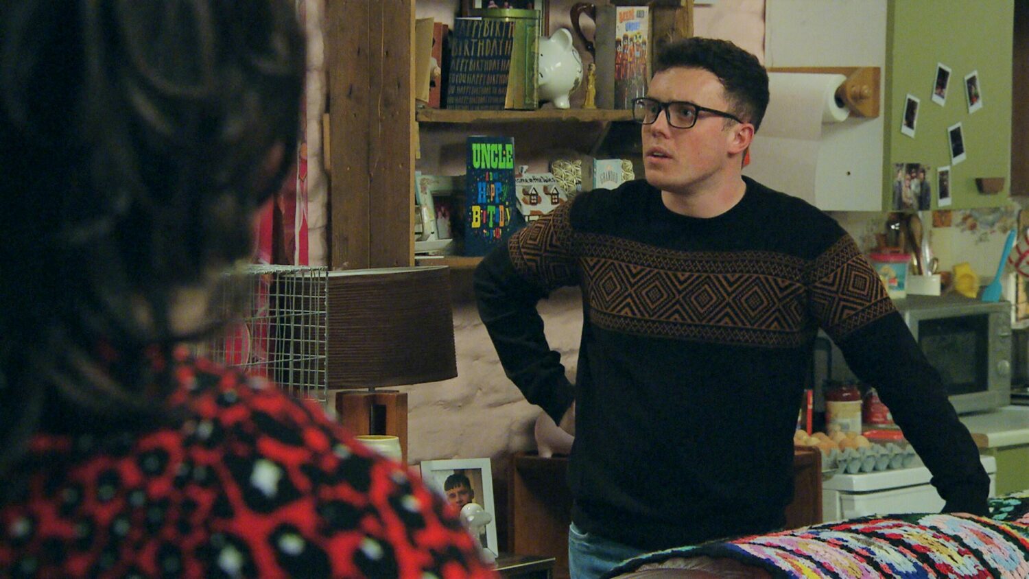 Emmerdale Wed 26 Jan Vinny is shocked when Chas tells him Aaron isn't coming