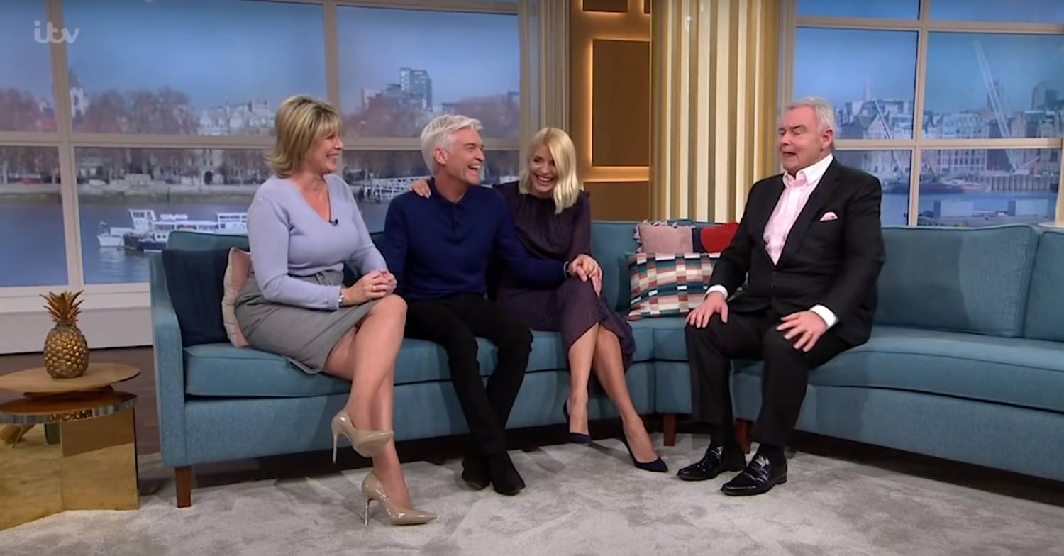 Eamonn Holmes and his wife Ruth Langsford joined Phillip Schofield on the This Morning sofa moments after he spoke about coming out with Holly Willoughby