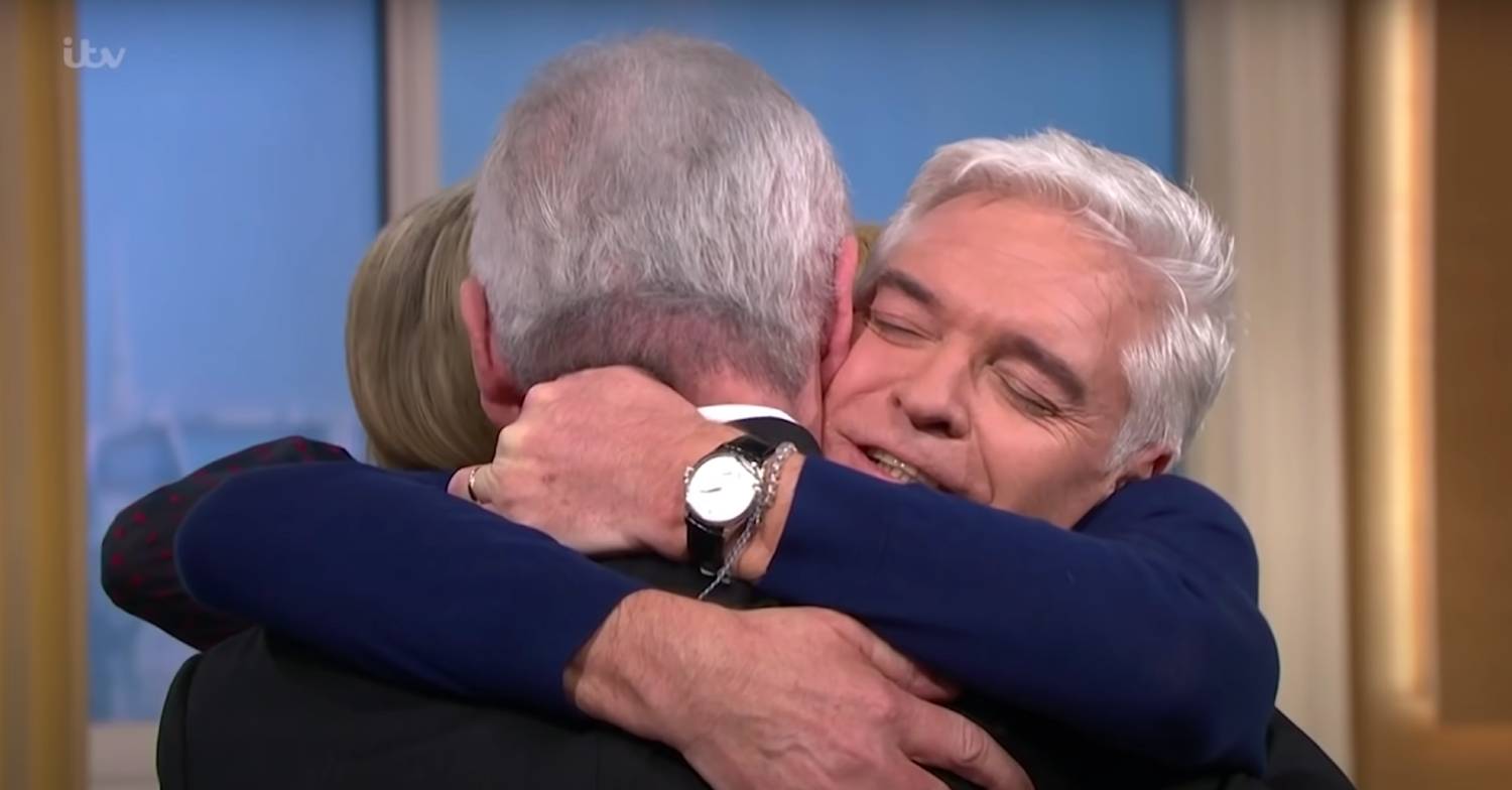 Philip Schofield embraces Eamonn moments after coming out as gay on TV