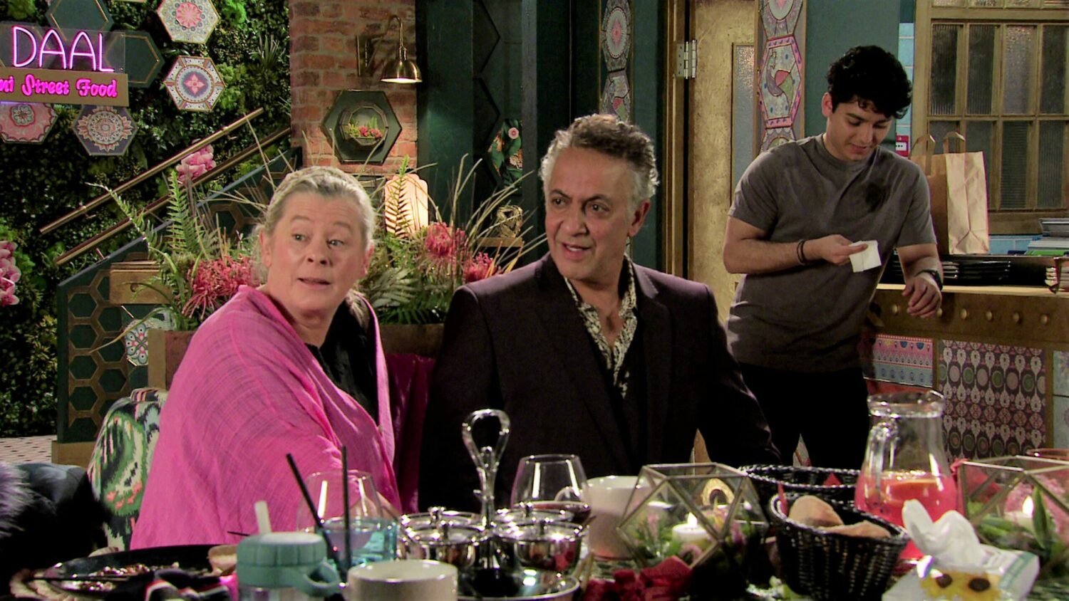 Coronation Street Mon 24 Jan Dev and Bernie announce they are a couple