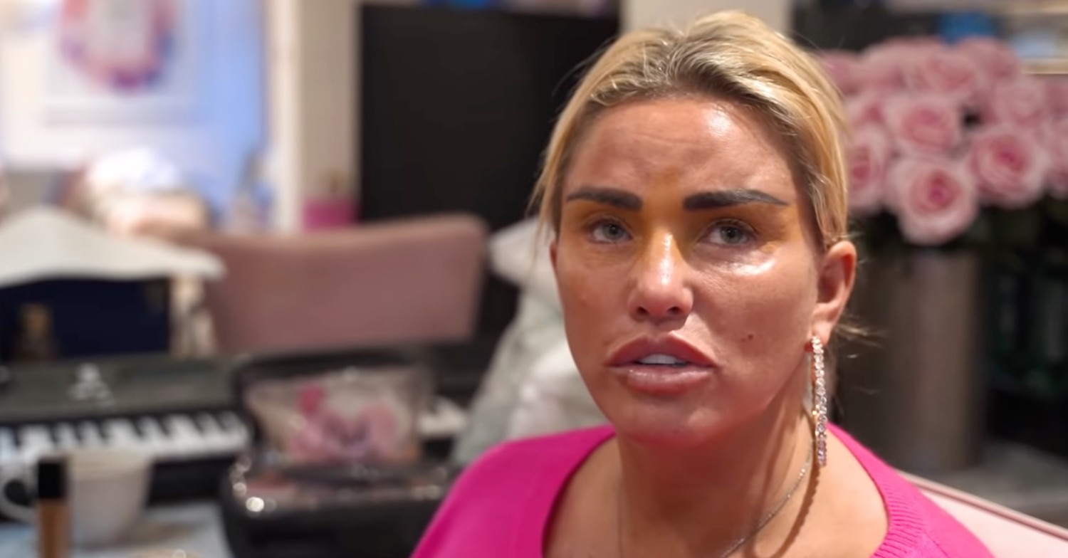 Katie Price news: Katie getting her makeup done