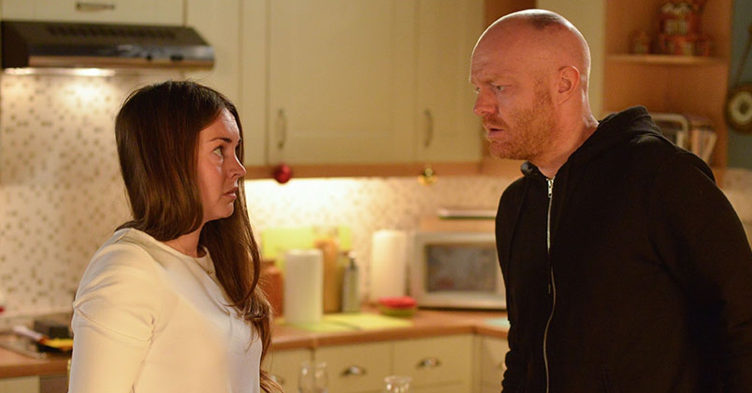 Stacey and Max's affair caused chaos on multiple Christmas Days in EastEnders (Credit: BBC)