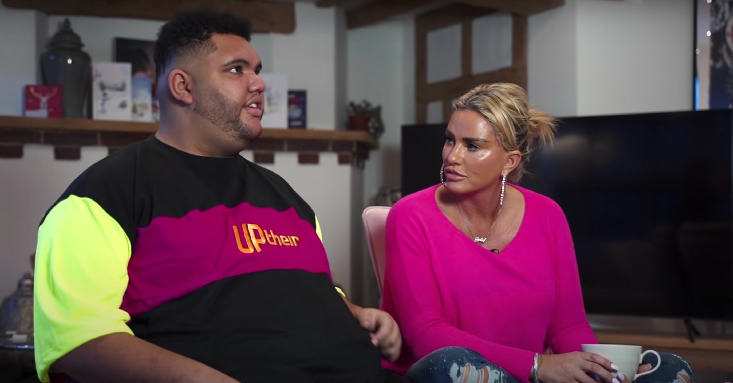 Katie price and Harvey Price on gmb