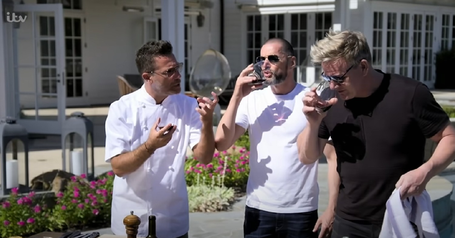 Gino D'Acampo, Fred Sirieix and Gordon Ramsay