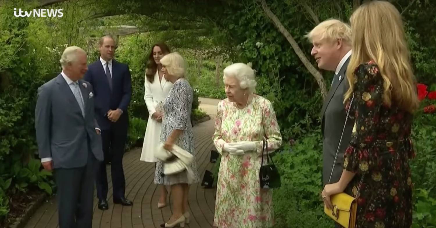 Denise Welch took to Twitter with her claims about the Queen, seen here at the G7 in June 2021