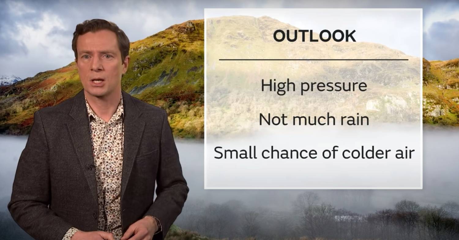 Snow is forecast... but here is the weather outlook for the next ten days