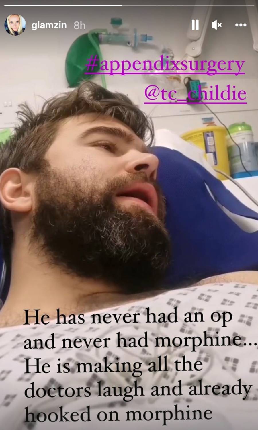 Tamzin Outhwaite partner Tom on Instagram