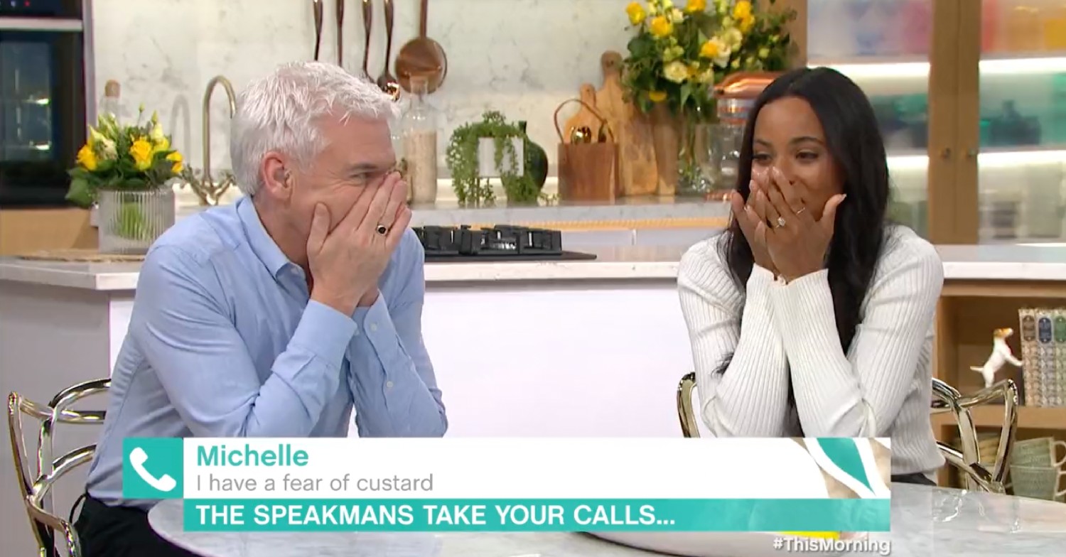 Phillip Schofield and Rochelle Humes on This Morning today
