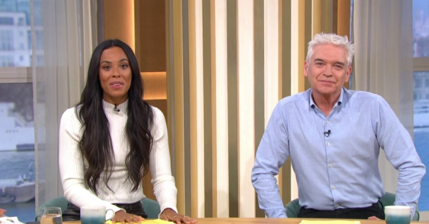 Rochelle Humes and Phillip Schofield on this morning today