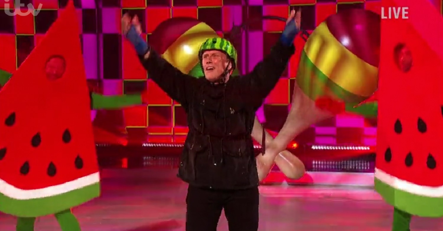 Bez skates on Dancing on Ice