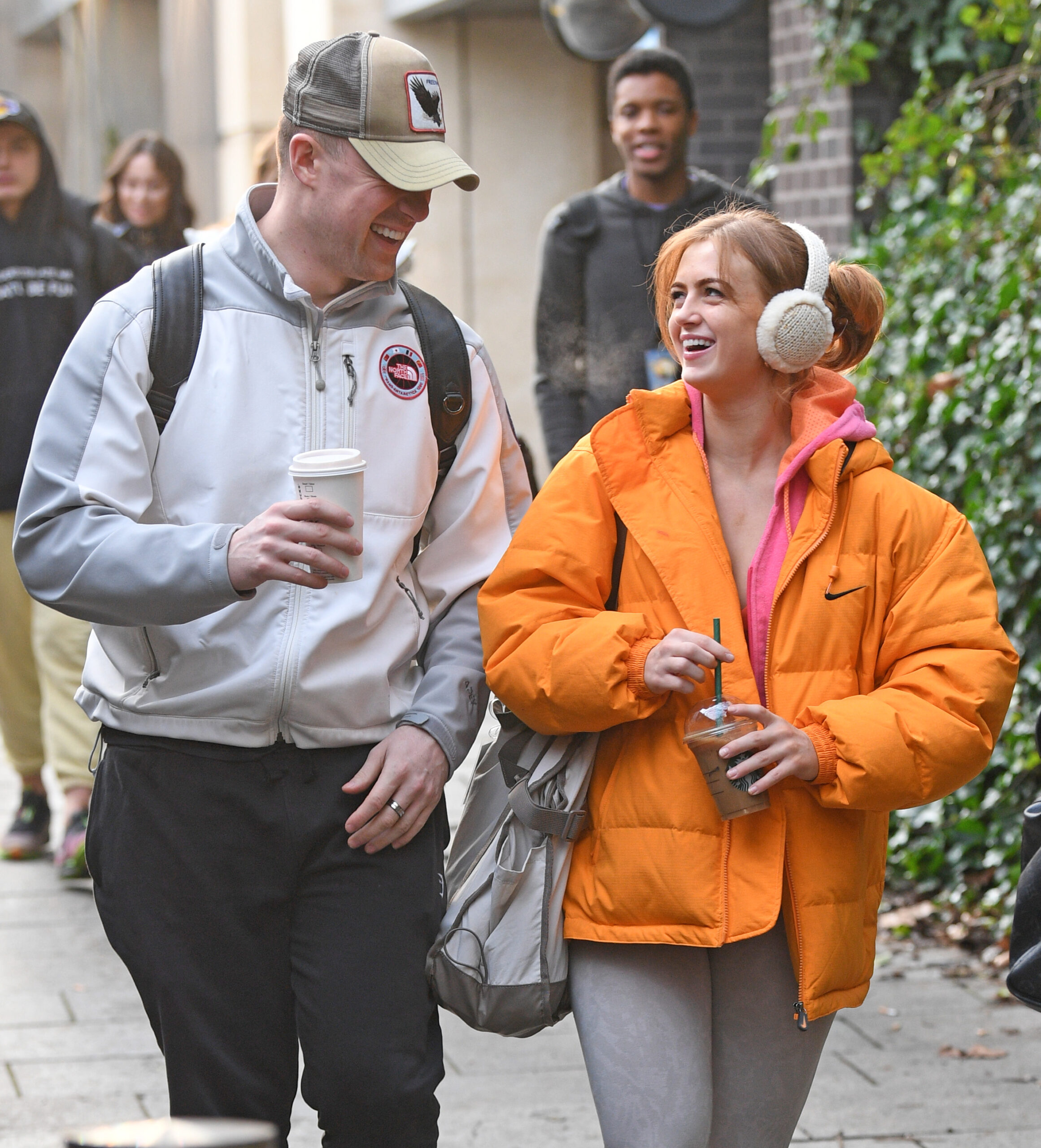Strictly tour stars Maisie Smith Seen Laughing And Joking With Dance Partner Kai Widdrington As They Head For Their Second Day Of Tour Rehearsals In Birmingham