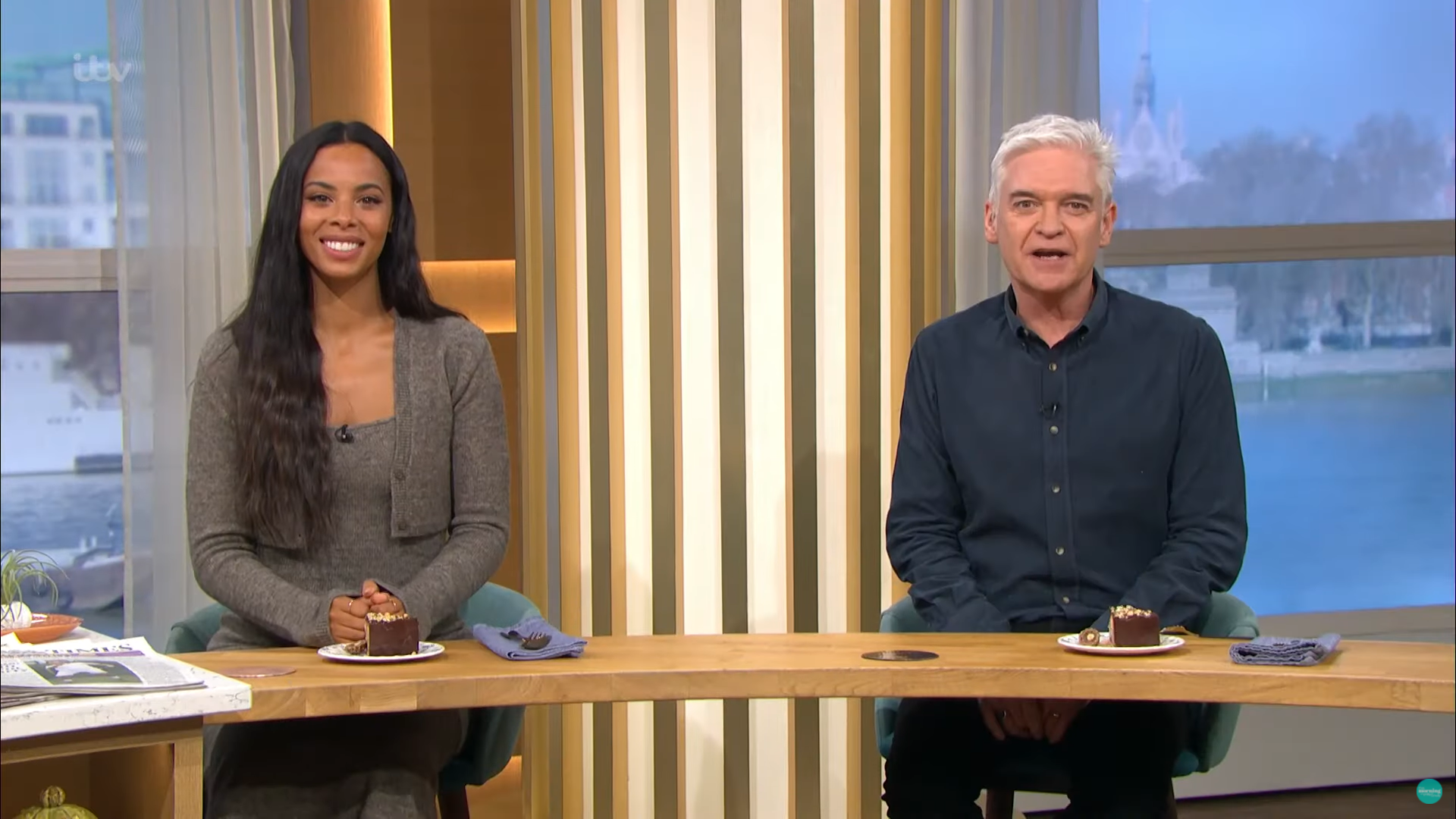 this morning gino hosts cooking segment for Rochelle Humes and Phillip Schofield