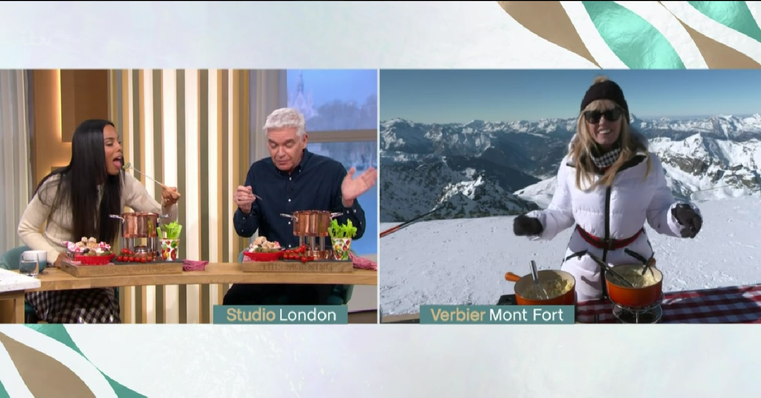 This Morning today: Clodagh McKenna in Switzerland