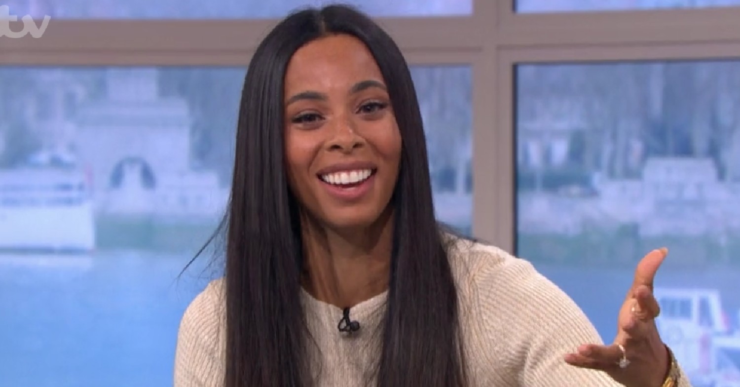 Rochelle Humes laughing on This Morning