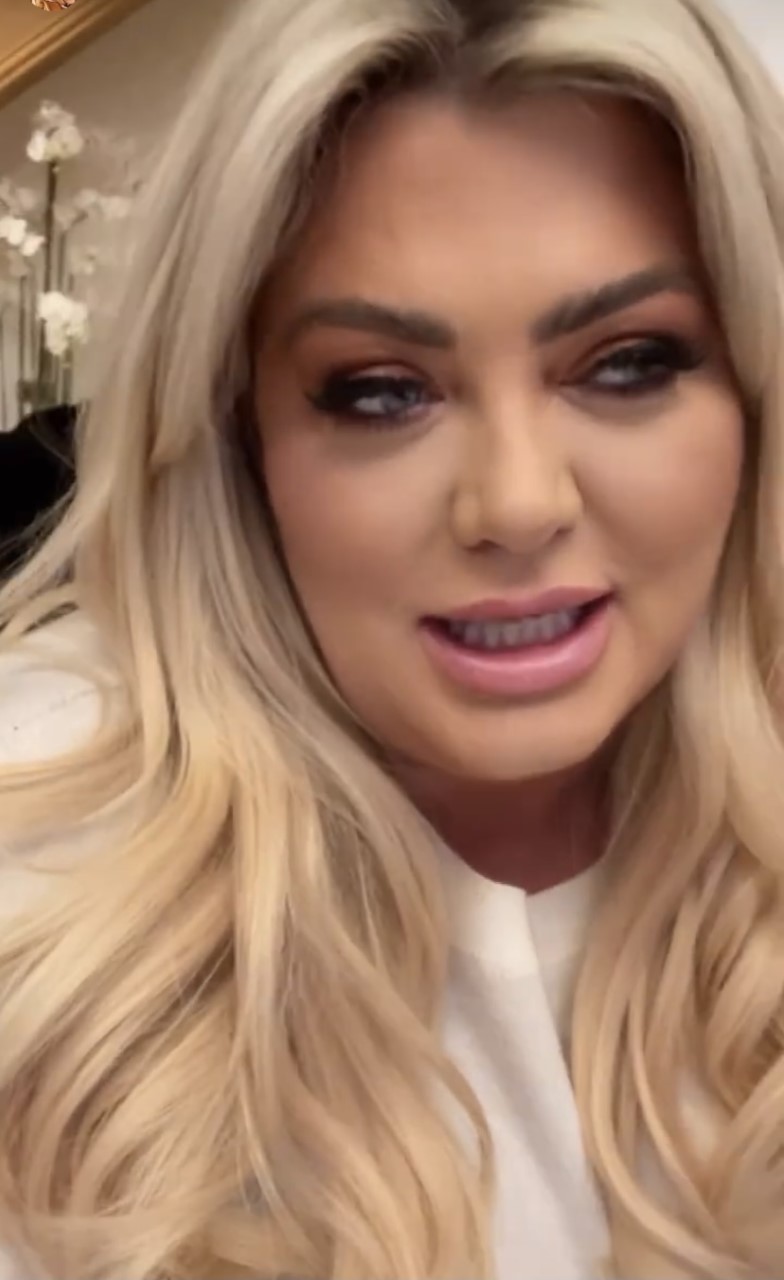 Gemma Collins addresses fans on Instagram