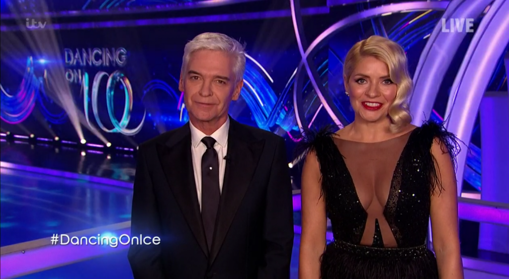 dancing on ice holly willoughby dress