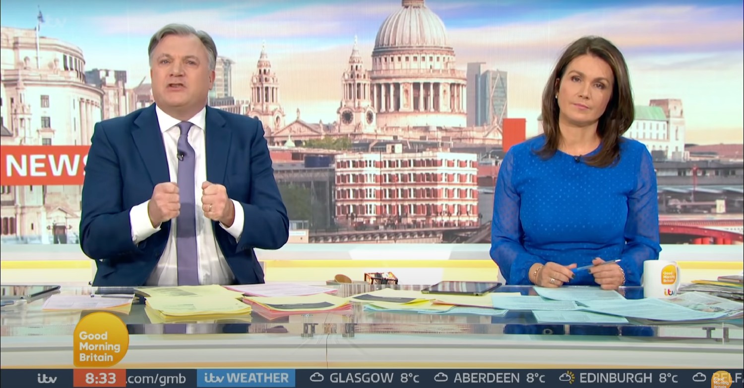 susanna reid and ed balls hosting gmb