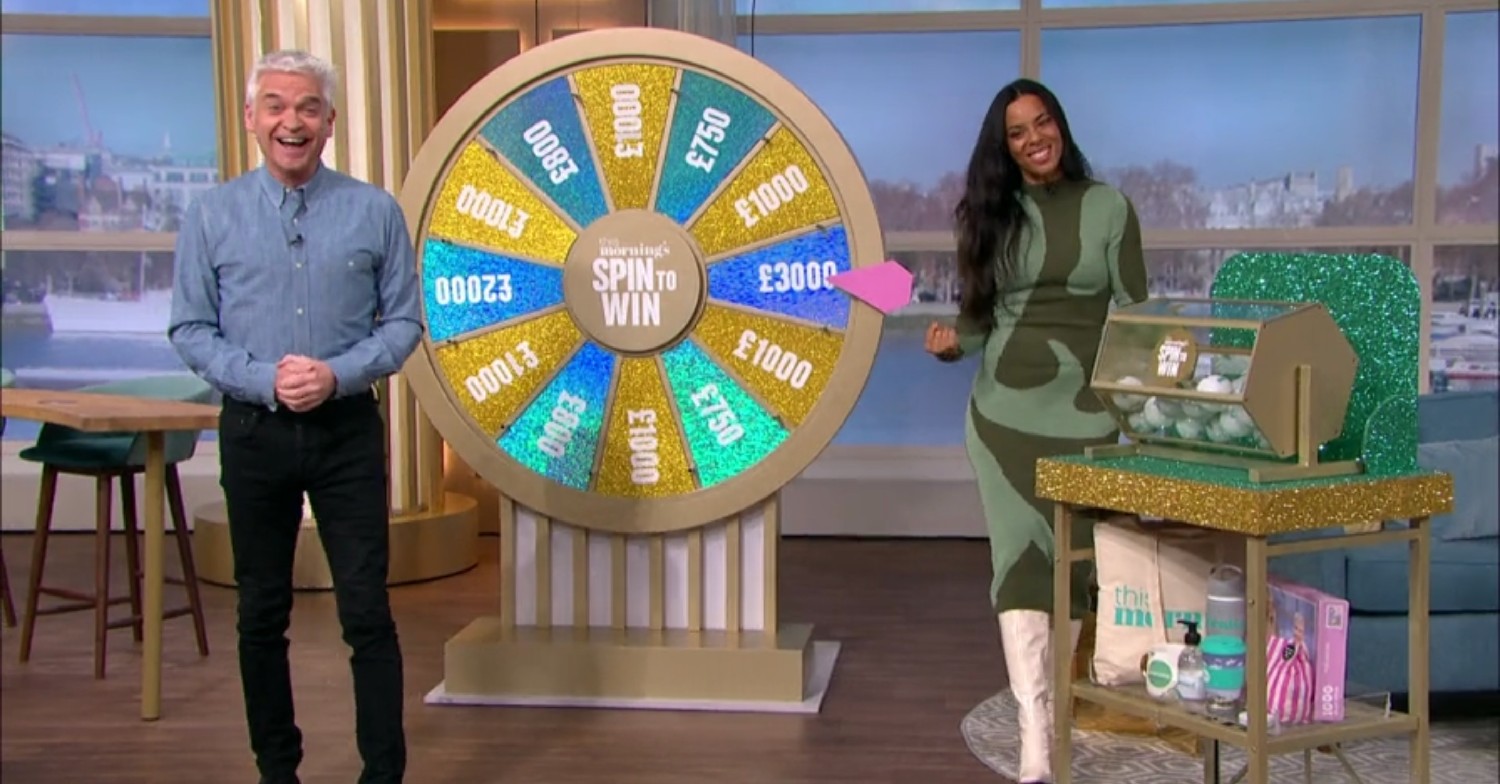 Phillip Schofield this morning spin to win